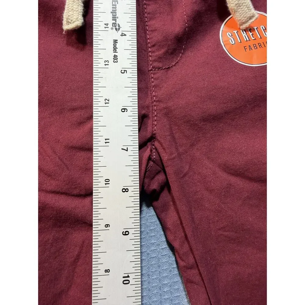The Children's Place Stretch Fabric Pants Boys Sz 5 Red Brand‎ New
